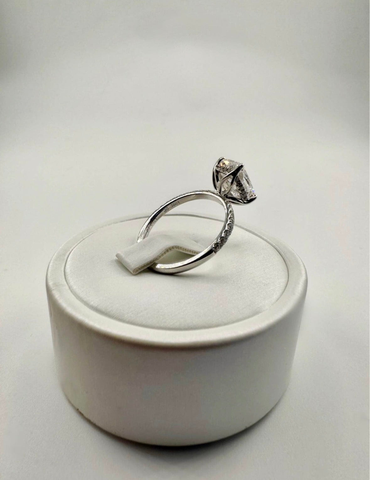 3.04 Carat Cushion Engagement Ring