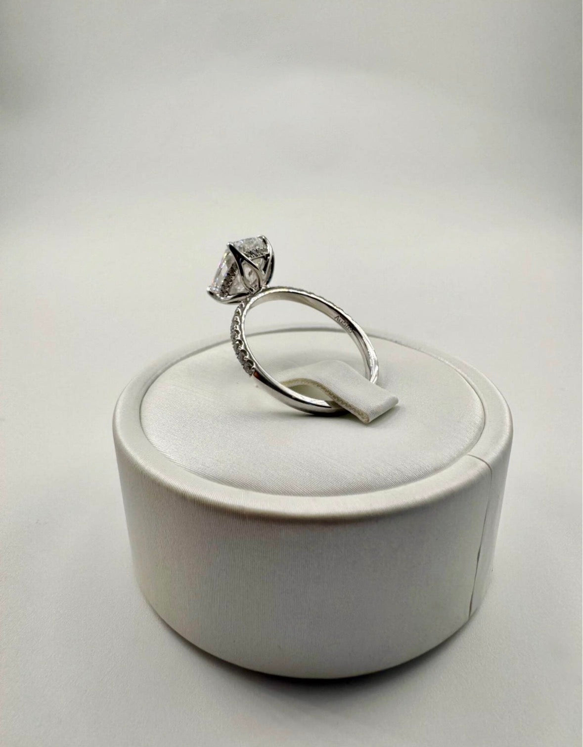 3.04 Carat Cushion Engagement Ring
