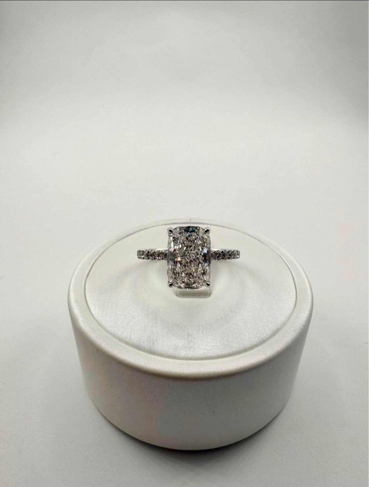 3.04 Carat Cushion Engagement Ring