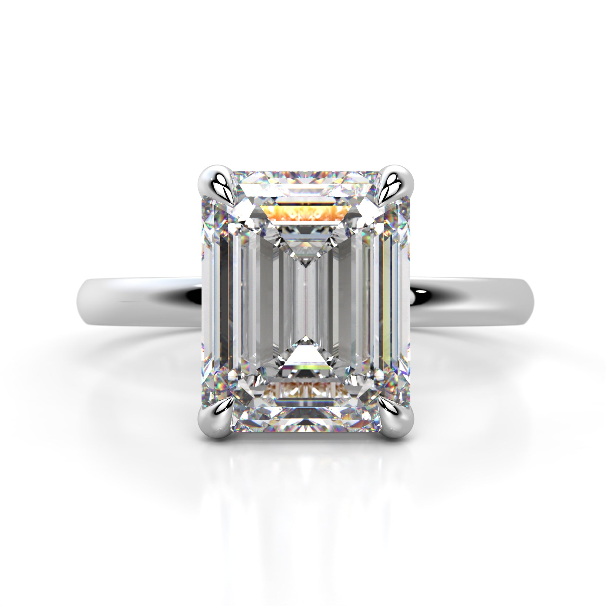 18K White Gold_Emerald