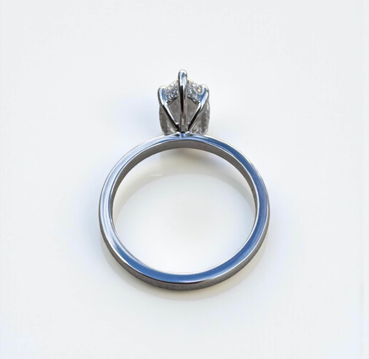 2.48 Carat Lab Marquise Engagement Ring