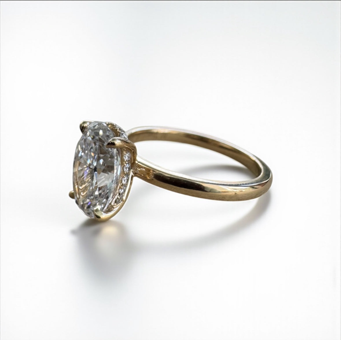 2.31 Carat Oval Lab Diamond Engagement Ring