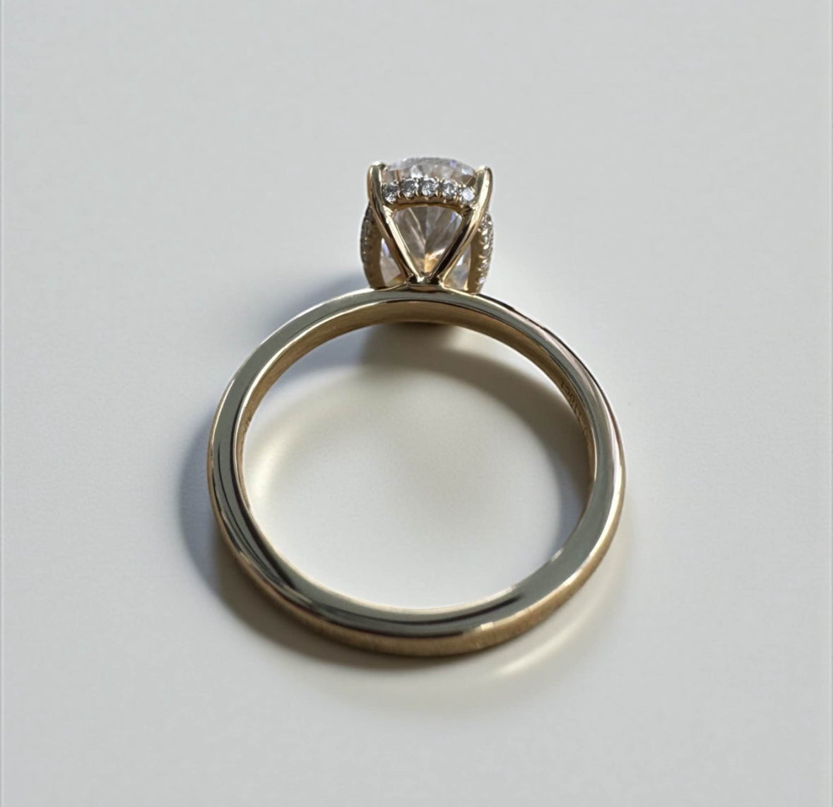 3.21 Carat Cushion Lab Diamond Engagement Ring