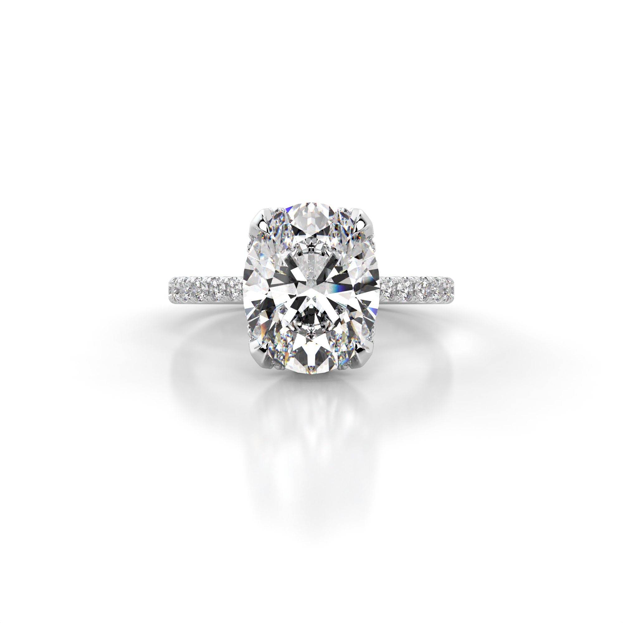 14K White Gold_Oval
