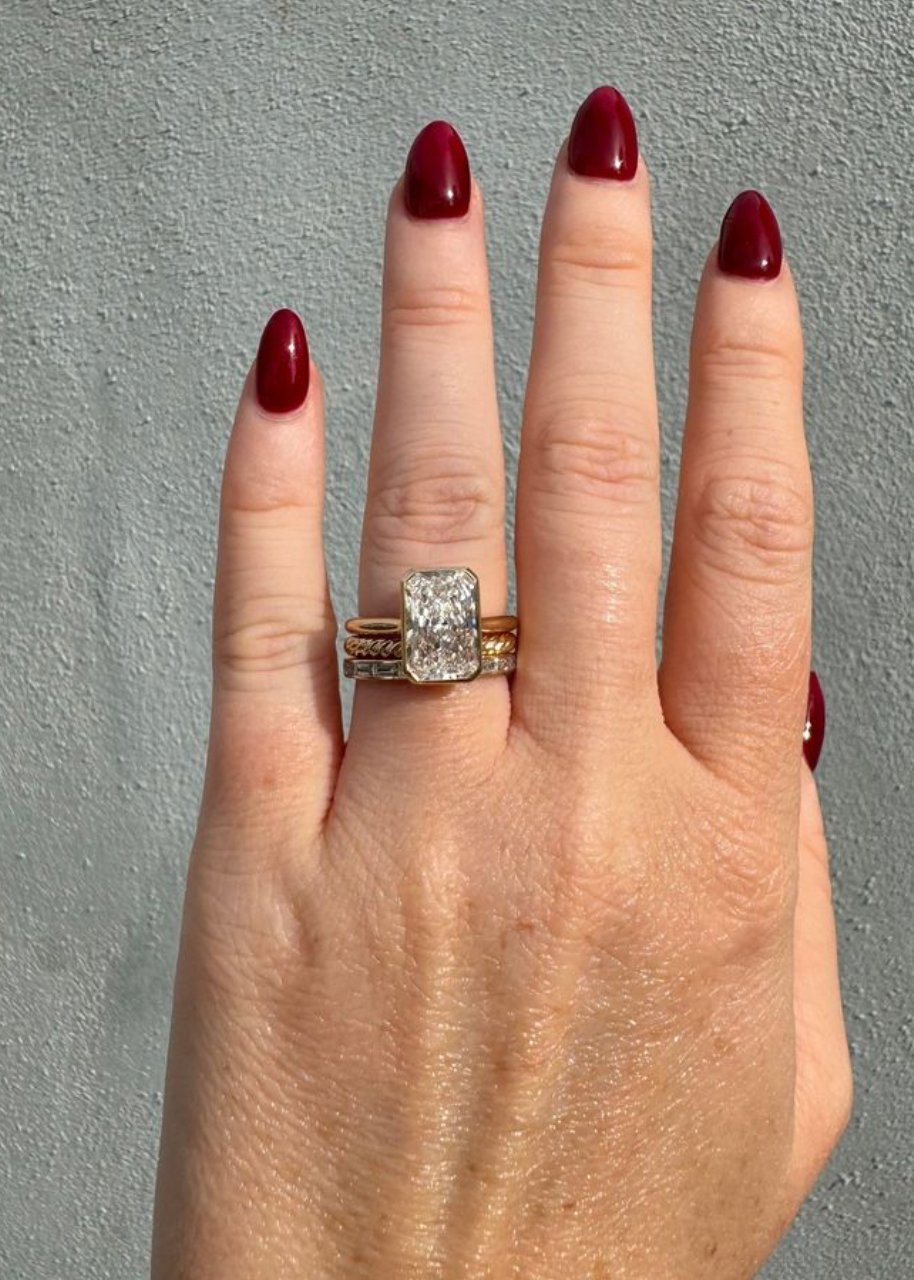 Carat Radiant Cut Lab Diamond Engagement Ring