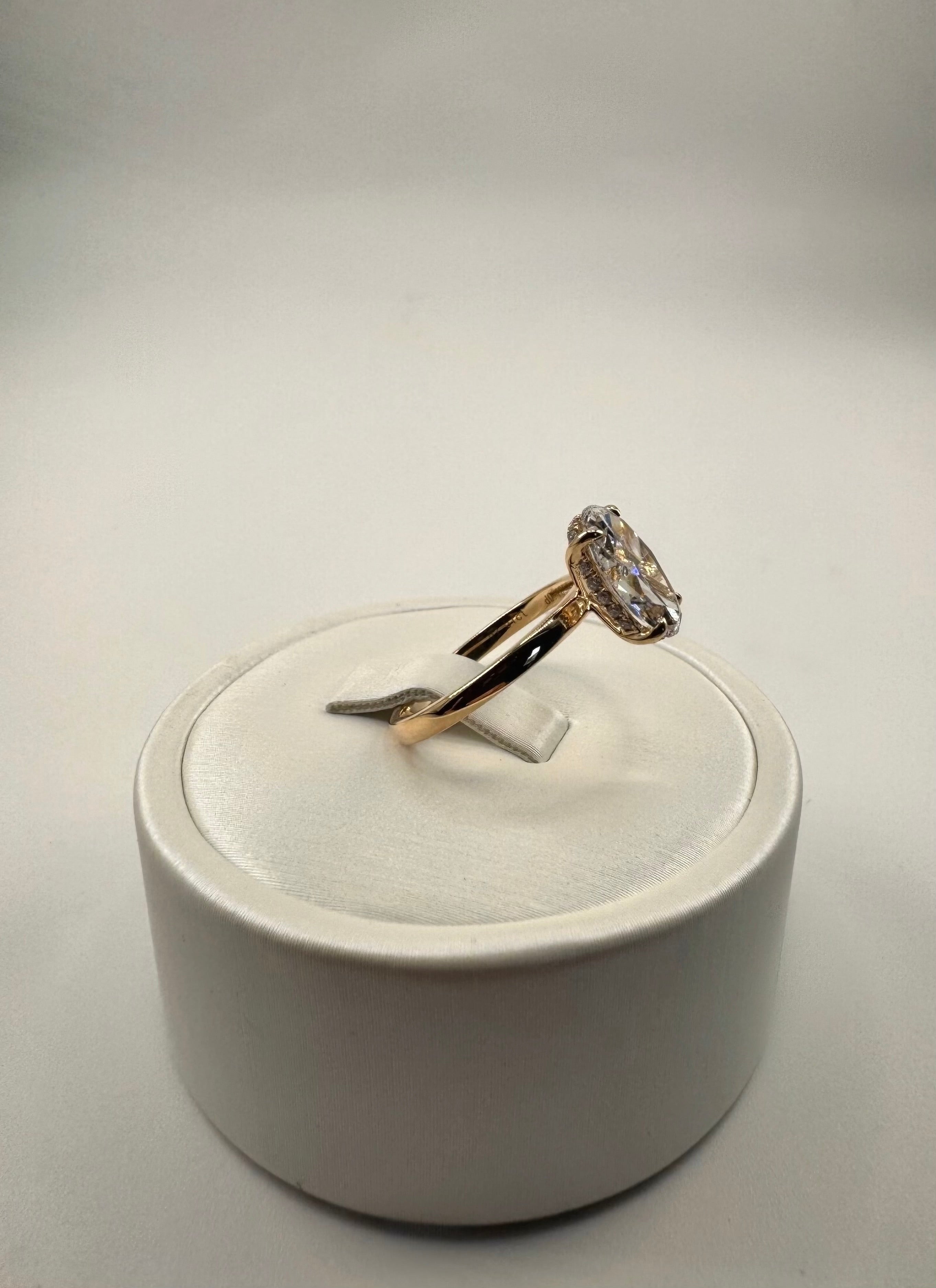 2.01 Carat Lab Oval Engagement Ring