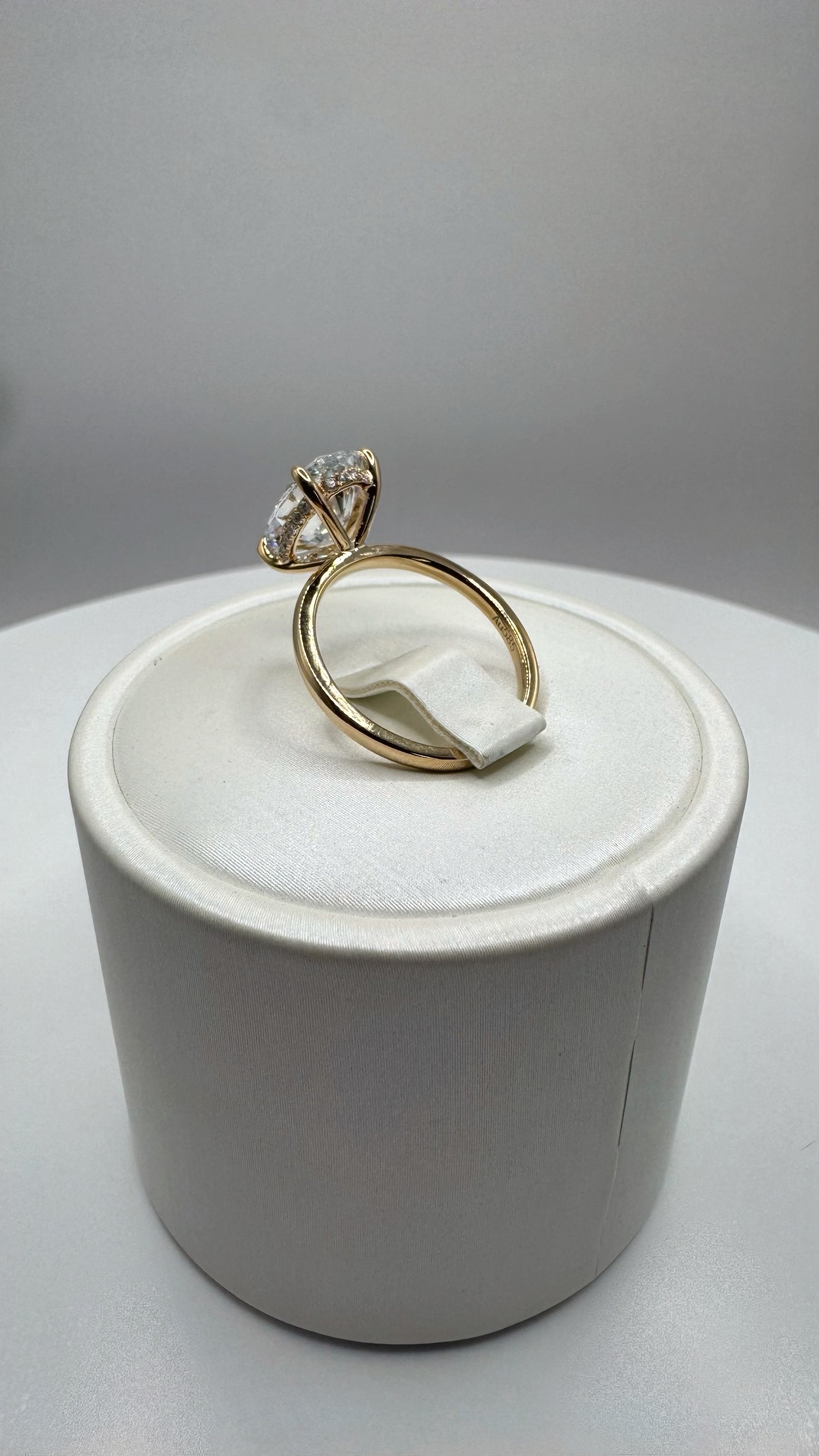 3.39 Carat Oval Diamond Ring
