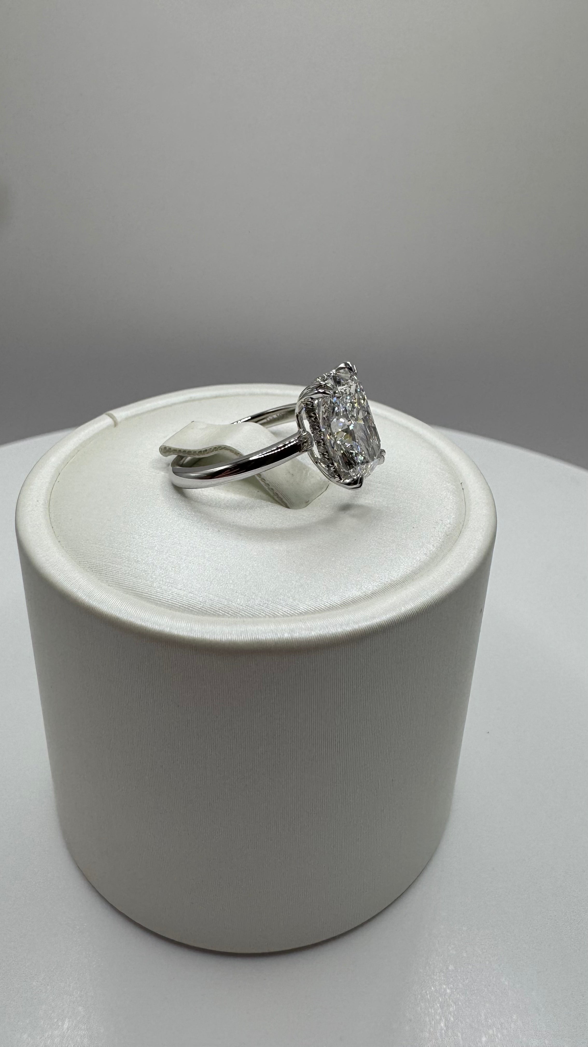3.10 Carat Cushion Diamond Ring
