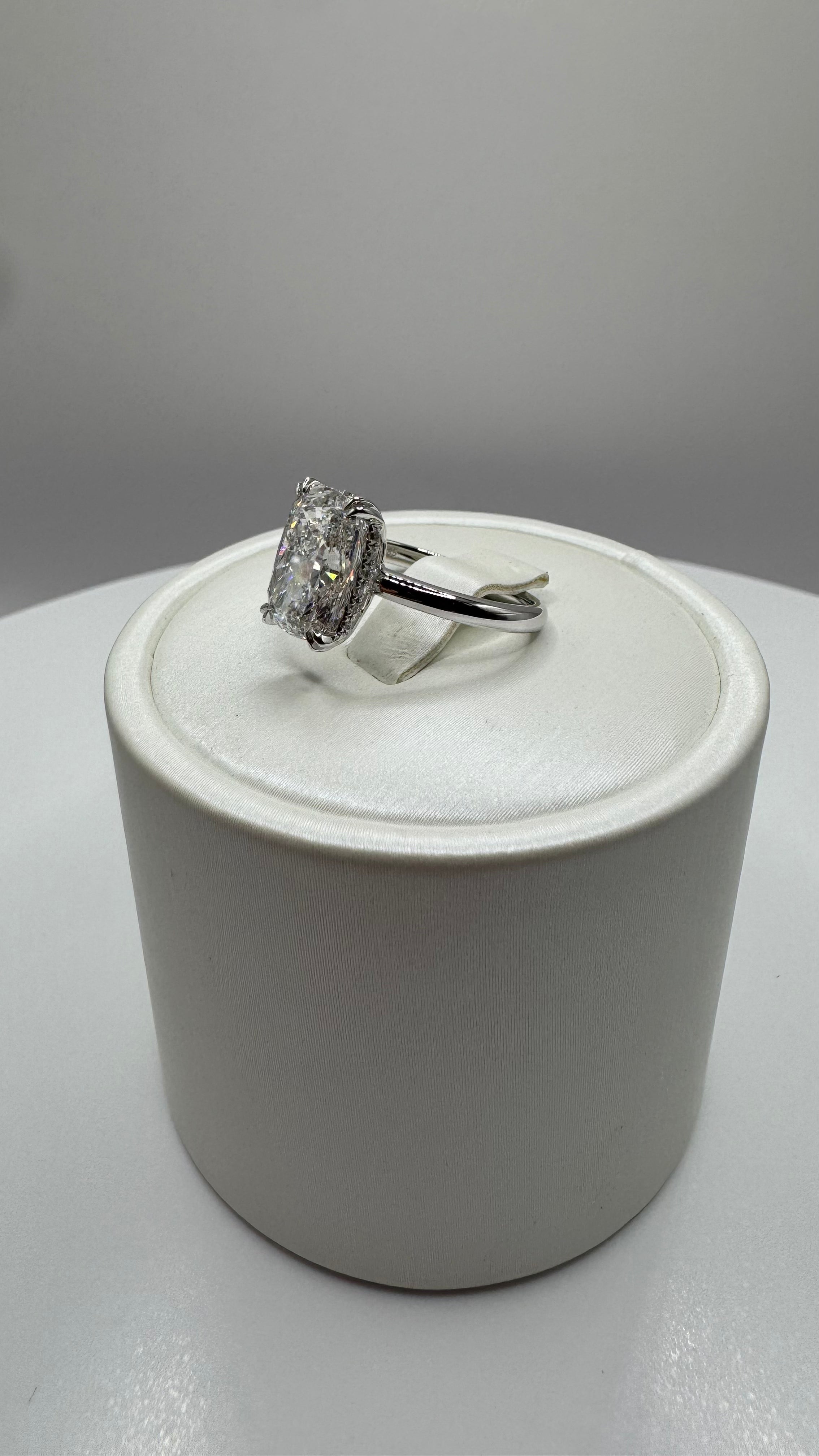 3.10 Carat Cushion Diamond Ring