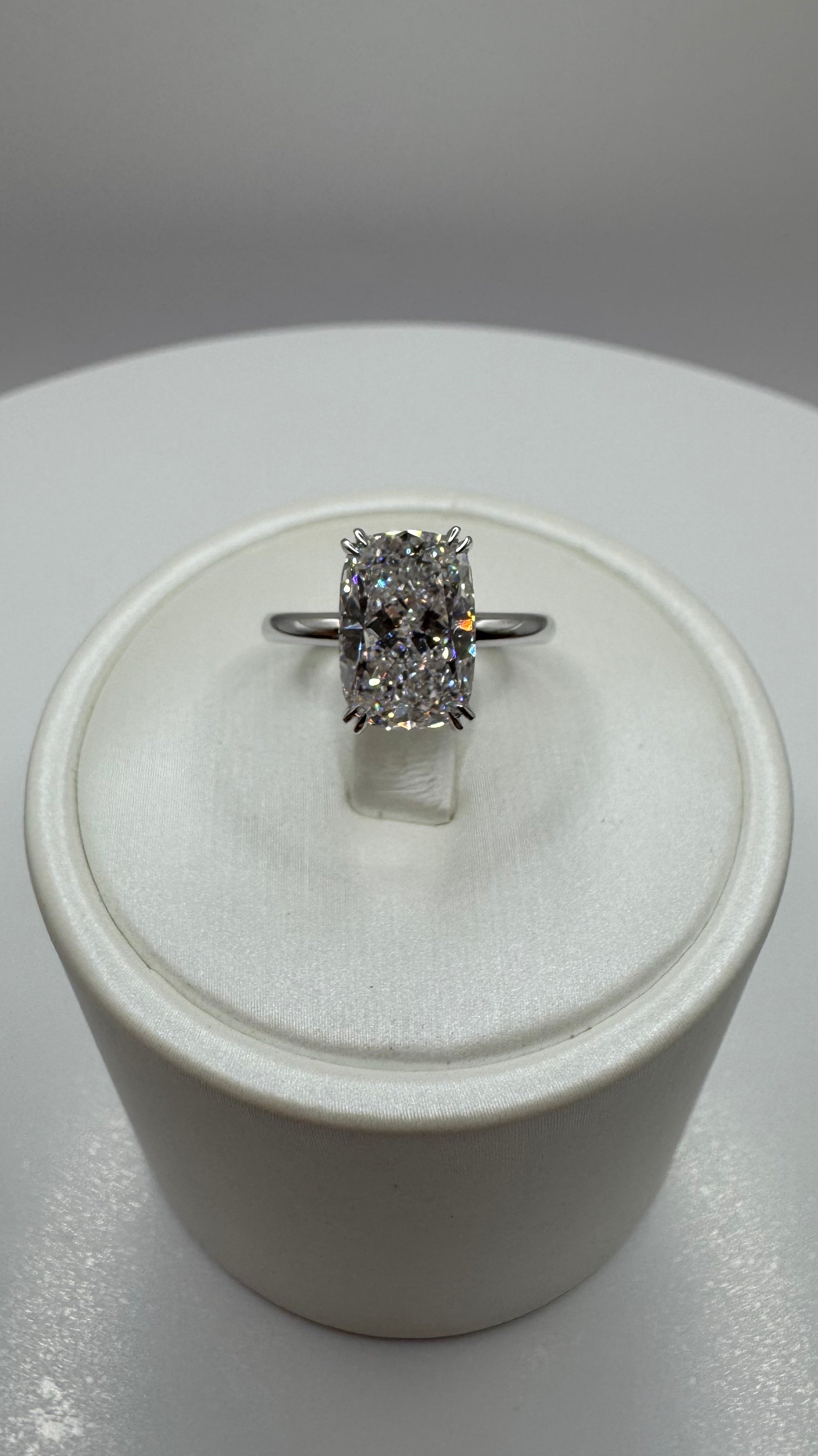 3.10 Carat Cushion Diamond Ring