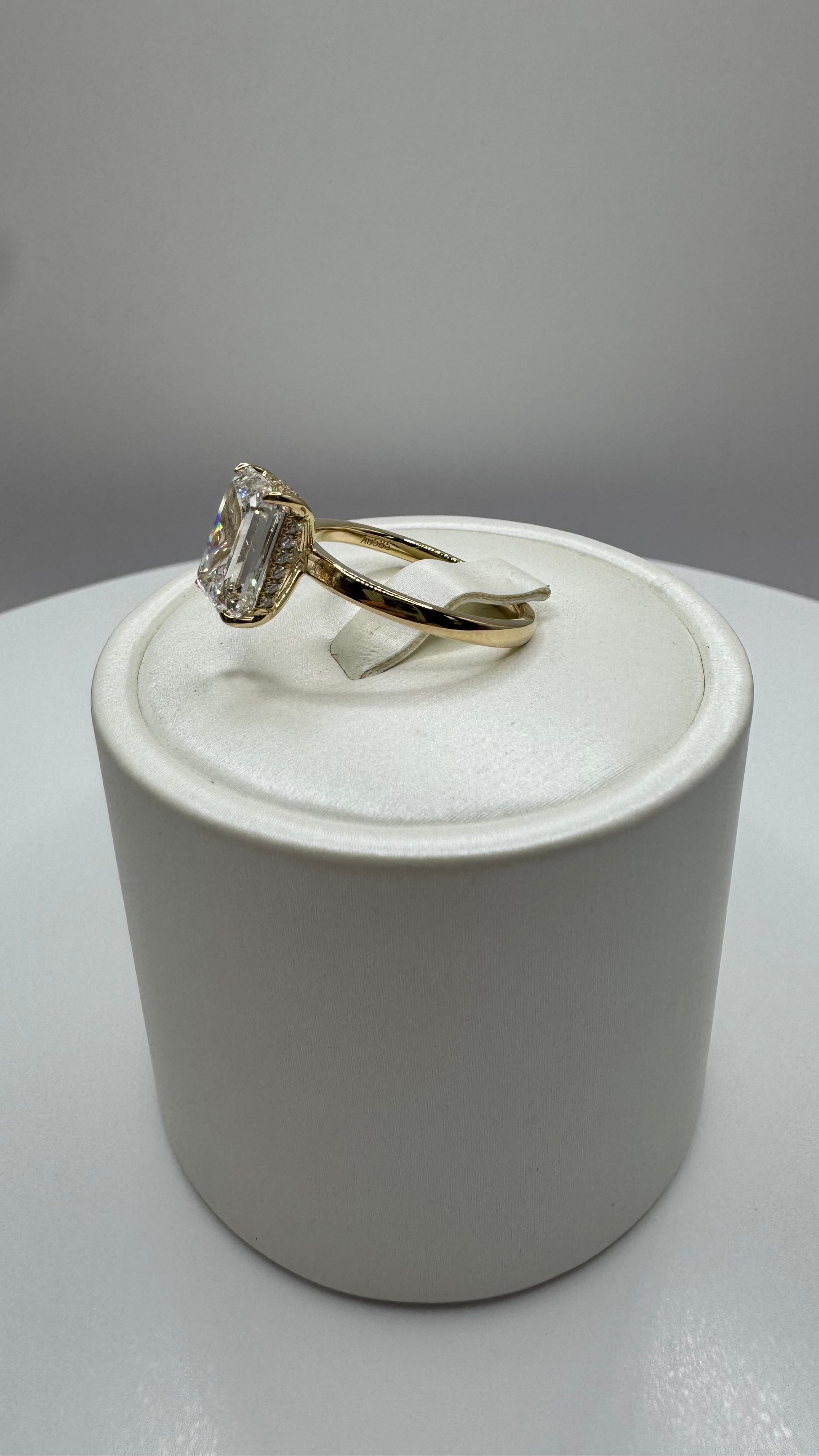 3.51 ct Emerald Cut Diamond Ring