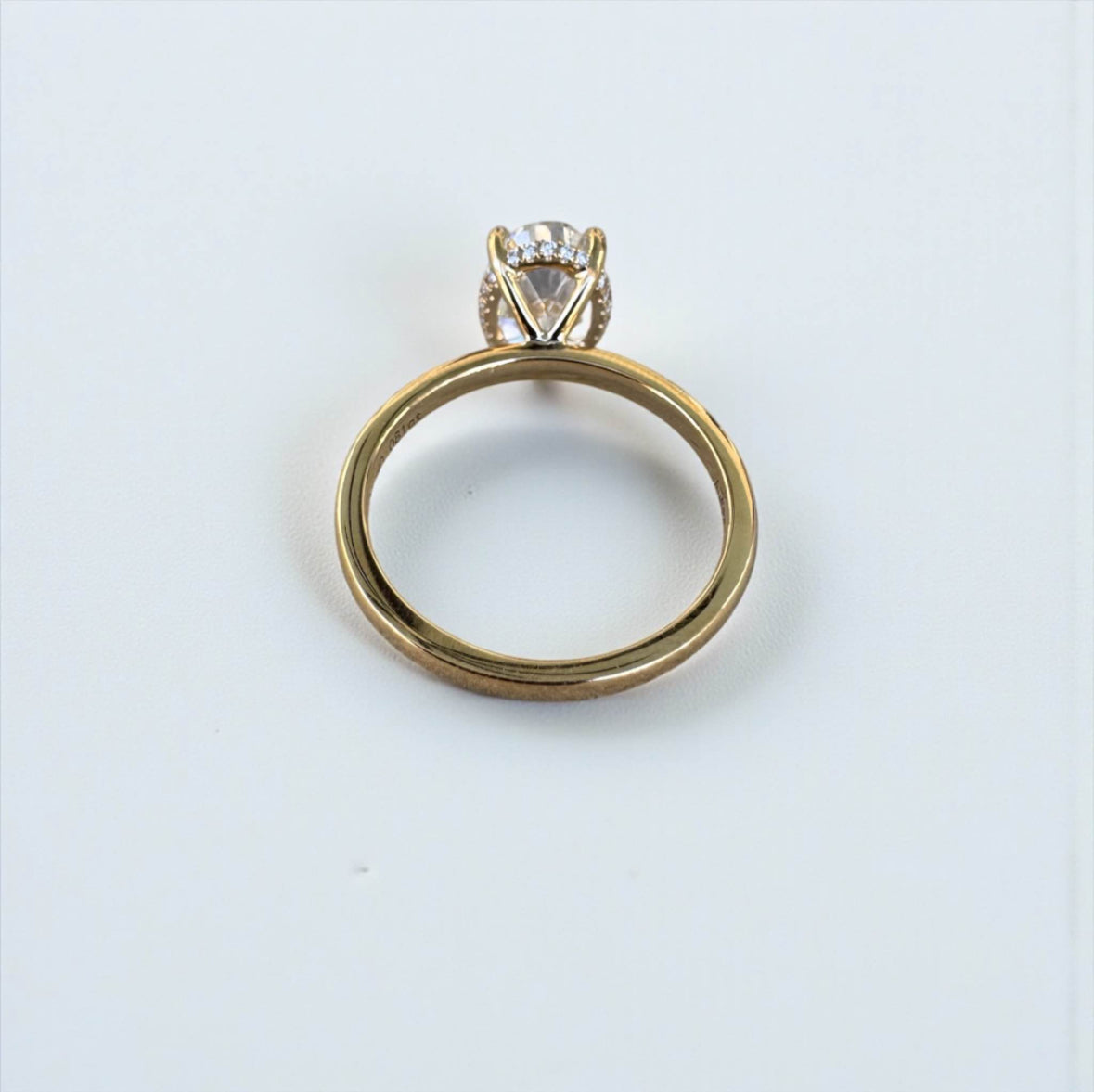2.84 Carat Lab Oval Engagement Ring