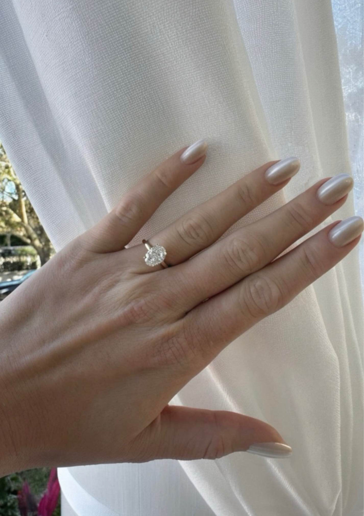 2.84 Carat Lab Oval Engagement Ring