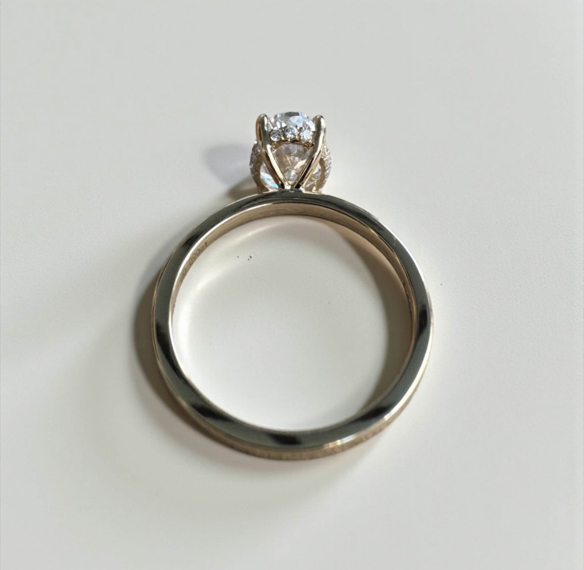2.22 Lab Oval Engagement Ring