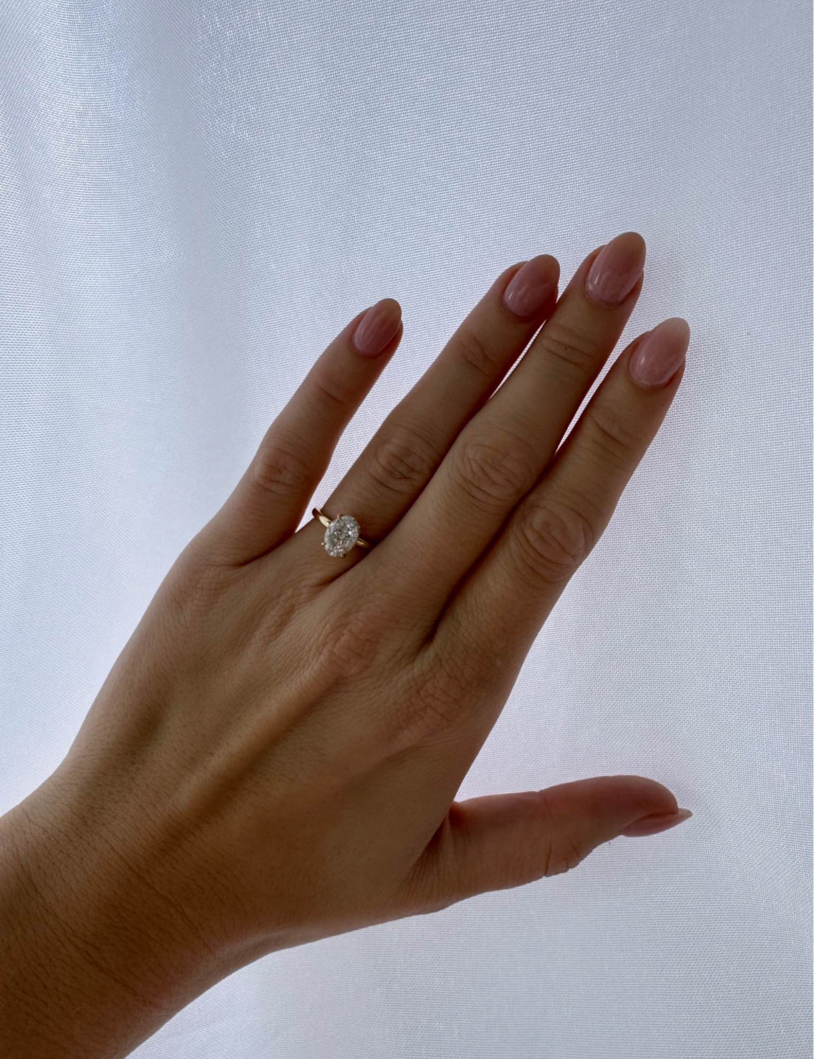 2.22 Lab Oval Engagement Ring