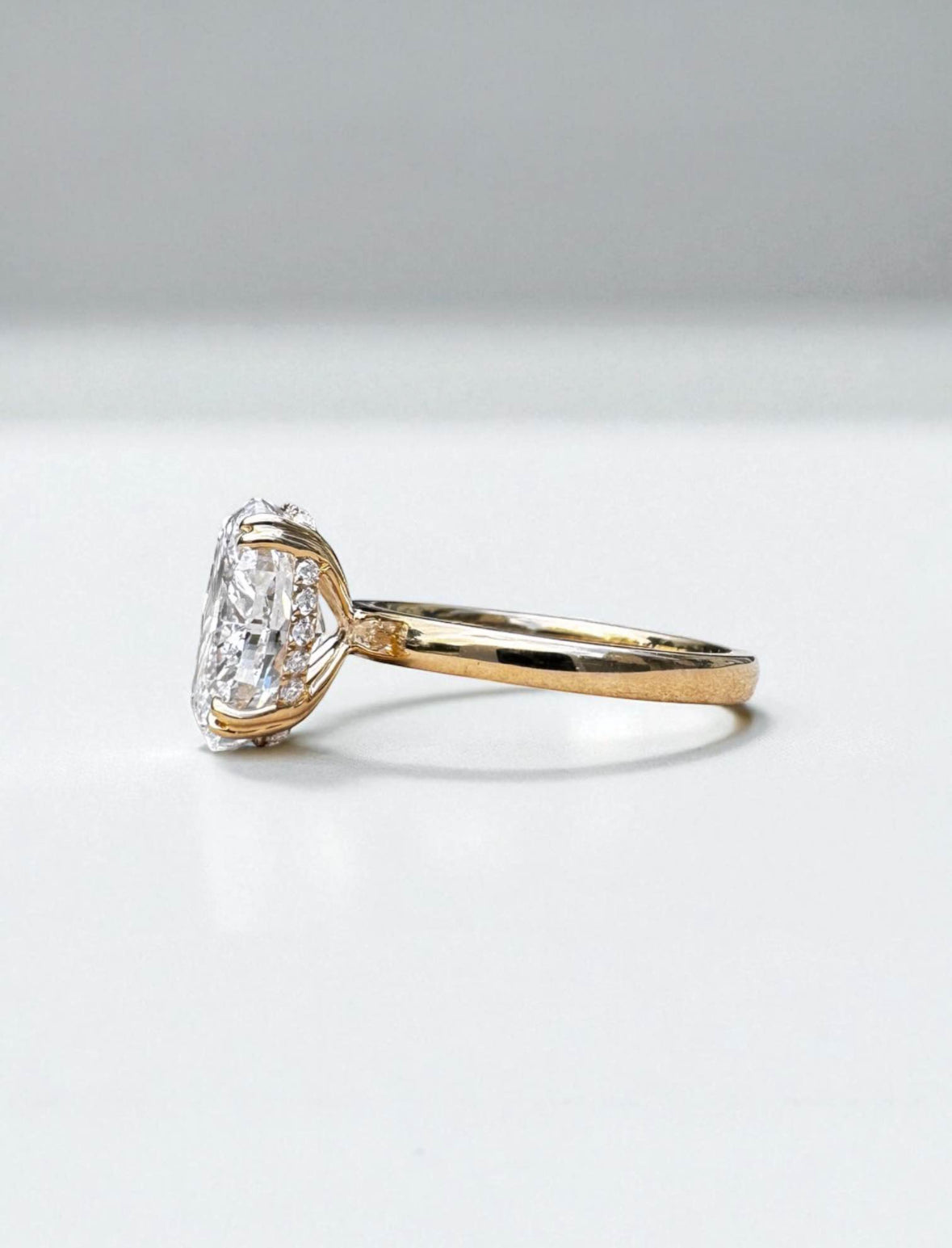 2.89 Carat Oval Lab Diamond Engagement Ring